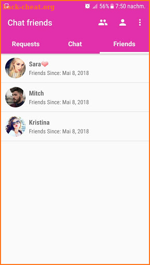 Chat friends screenshot
