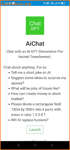 Chat GPT - Chat with ChatGPT screenshot