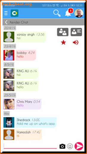 chat lite messenger screenshot