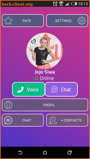 Chat Messenger With Jojo Siwa screenshot