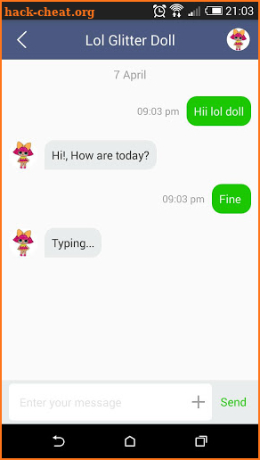 Chat Messenger With Lol Doll Glitter Surprise screenshot