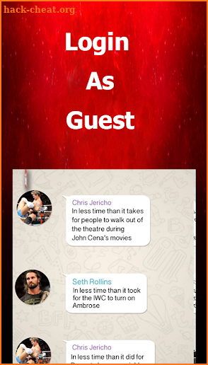 Chat of WWE Wrestler: John Cena screenshot