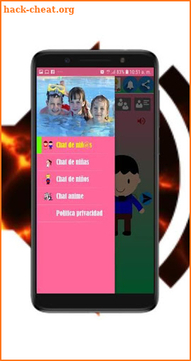 Chat para niños y niñas screenshot