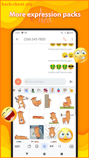 Chat SMS screenshot