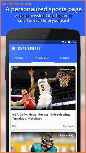 Chat Sports - News & Scores screenshot