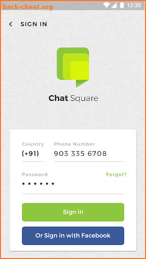 Chat Square- Template screenshot