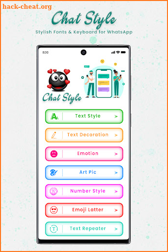 Chat Style : Stylish Font & Keyboard For Whatsapp screenshot