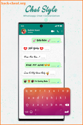 Chat Style : Stylish Font & Keyboard For Whatsapp screenshot