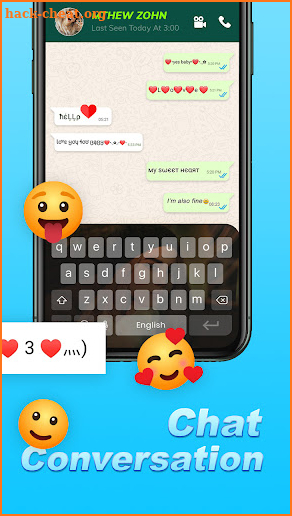 Chat Style - Stylish Fonts & Keyboard for Whatsapp screenshot