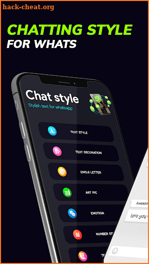 Chat Styles Fonts for Whatsapp screenshot