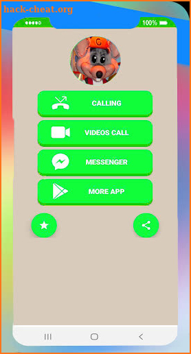 Chat With Chu‌ck e Chees's Call Game screenshot