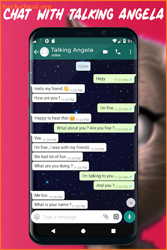 Chat With Talking Angelina screenshot