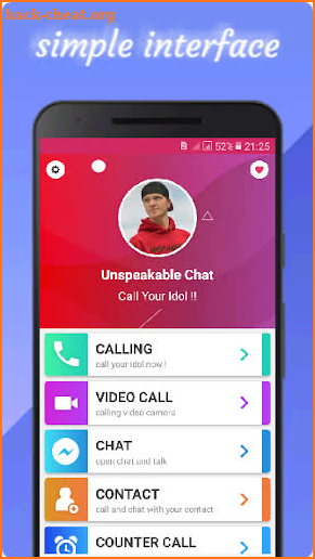 📱Chat with Unspeakable 📱 Fake Video Call screenshot