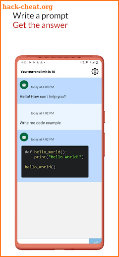 ChatG - AI Chat Bot GPT screenshot