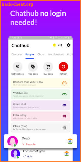 ChatHub Lite Stranger Chat screenshot