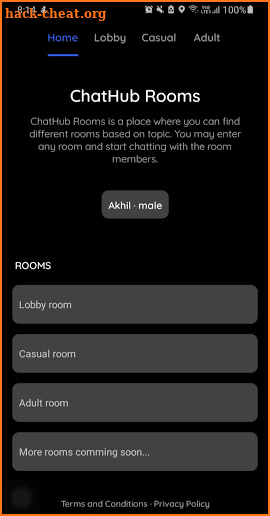 ChatHub Live Rooms - Stranger chat rooms screenshot