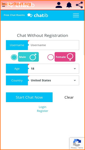 Chatib free chat app screenshot