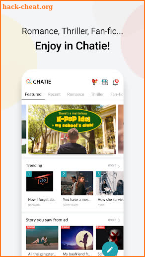 Chatie - chat stories screenshot