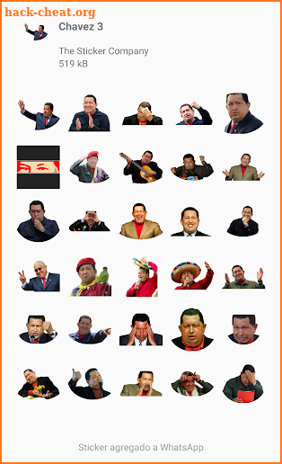 Chavez and Venezuela stickers for WhatsApp screenshot