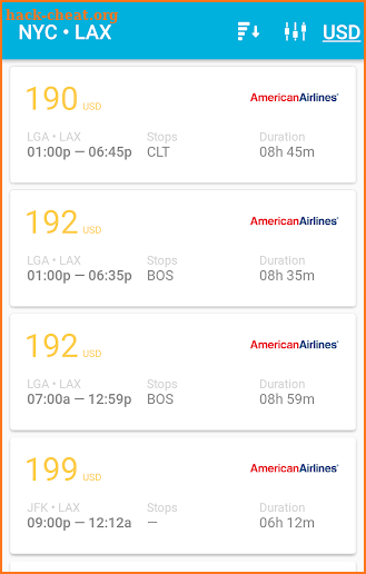 Cheap Airline Tickets screenshot