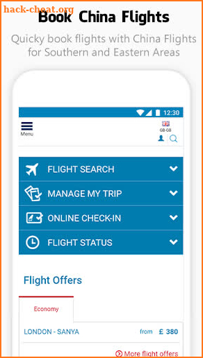 Cheap Chinese Flights for Eastern+Southern Airline screenshot