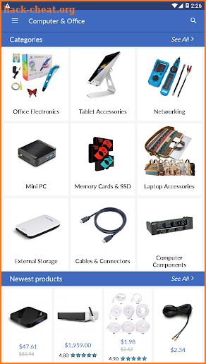Cheap computer & office equipment online shopping screenshot