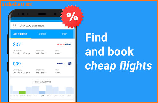 Cheap flights and airline tickets — Jetradar screenshot