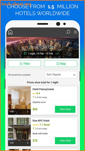Cheap Hotel Booking App screenshot