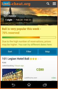 Cheap Hotels Motels Deals screenshot