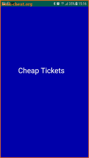Cheap Tickets screenshot