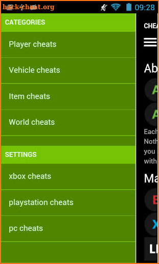Cheat Codes for GTA V screenshot