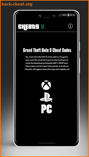 Cheats For GTA 5 On PS4 / XBOX / PC screenshot