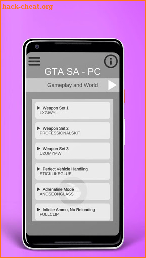 Cheats for GTA (Tips & Trick) screenshot