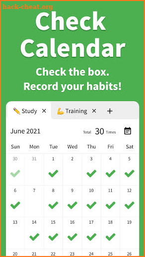 Check Calendar - Habit Making screenshot
