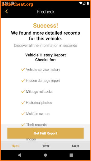 Check Car History for Chevrolet screenshot
