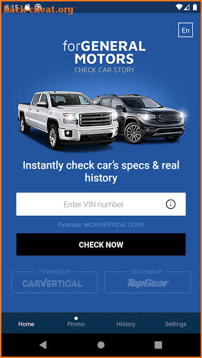 Check Car History for General Motors screenshot
