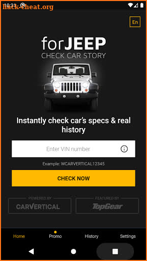 Check Car History For Jeep screenshot