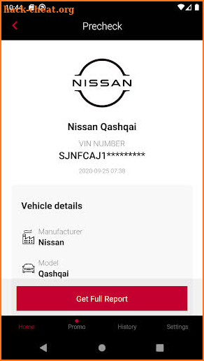 Check Car History For Nissan screenshot