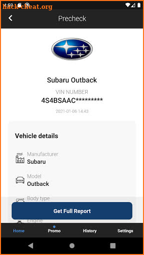 Check Car History for Subaru screenshot