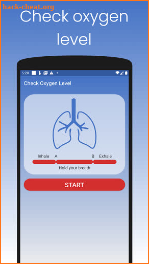 Check Oxygen Level - Lung Capacity screenshot