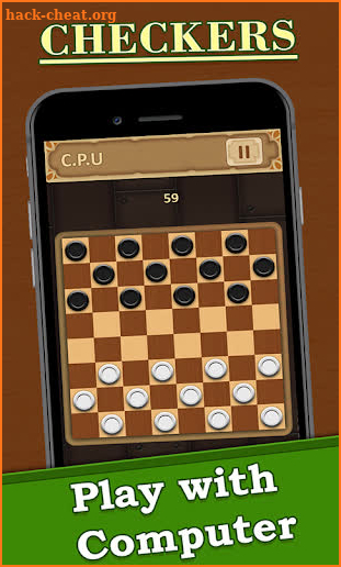 Checkers game : Draught , Dame board game screenshot