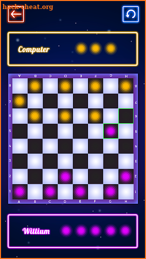 Checkers Glow screenshot