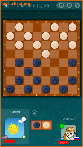 Checkers  LiveGames - free online game screenshot
