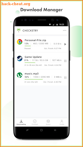 Checketry: File and Download Manager screenshot