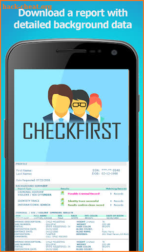 CheckFirst Background Check & People Finder App screenshot