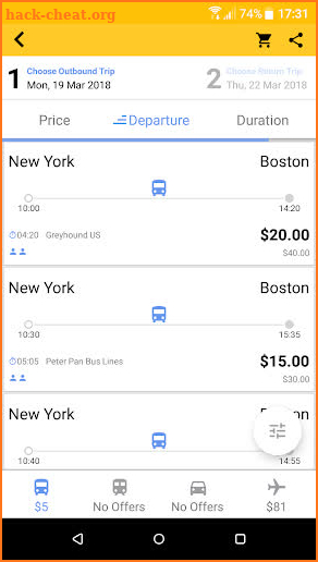 CheckMyBus – Compare and find cheap bus tickets screenshot