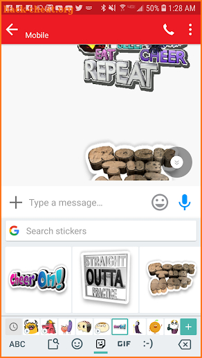 Cheer Emoji screenshot