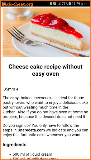 Cheesecake Recipes screenshot