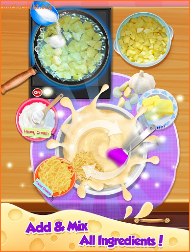 Cheesy Potatoes - New Year Trendy Cheesy Food screenshot