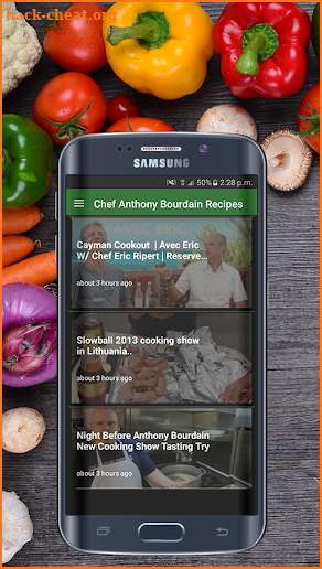 Chef Anthony Bourdain Recipes HD screenshot